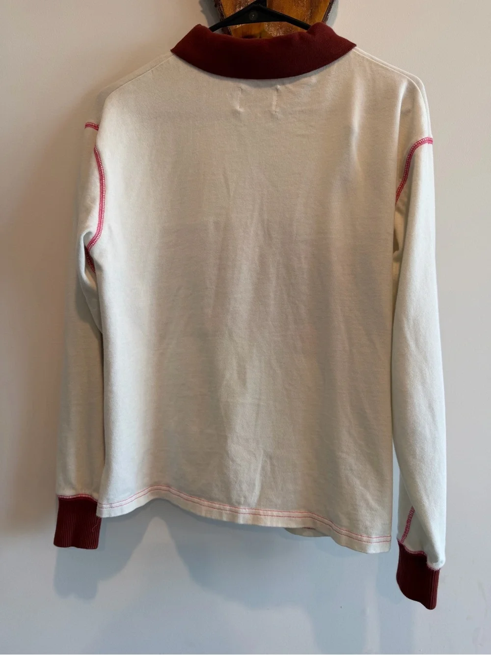 Damson Madder Maroon & Pink Stripes Long Sleeve - Picture 5 of 6